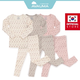 Bộ pijama AVAUMA bằng cotton thiết kế form dài cho bé 3Th - 7 tuổi