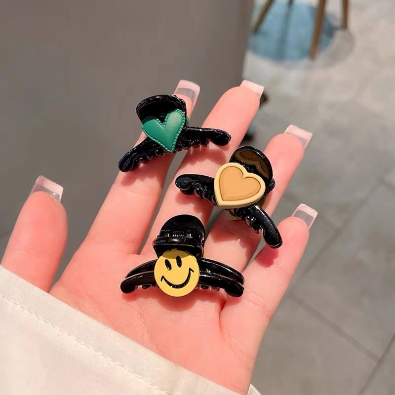 Kẹp Tóc Acrylic Hình Trái Tim Dễ Thương Phong Cách Hàn Quốc Cho Nữ