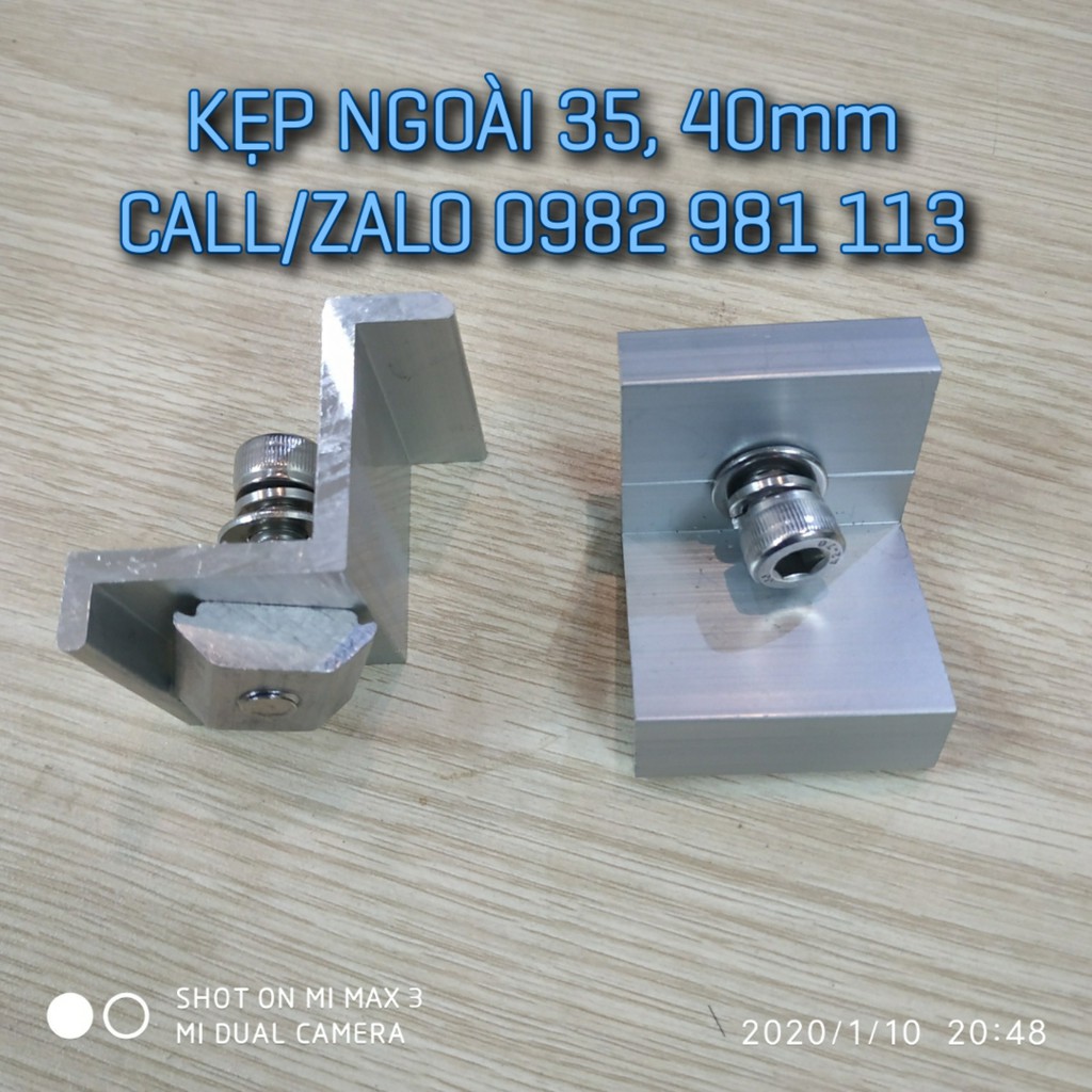 Bát Kẹp biên bìa tấm pin mặt trời 40mm - End clamp solar panel 40 | BigBuy360 - bigbuy360.vn