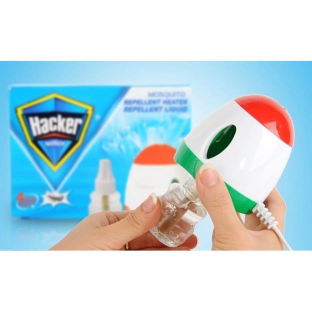 Máy đuổi muỗi + tinh dầu hacker phòng ngừa côn trùng ( tuyển khách sỉ)