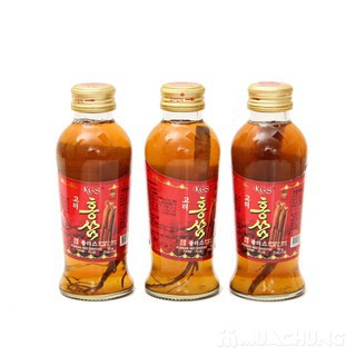 Nước Hồng Sâm Có Củ KGS 10 chai x 120 ml