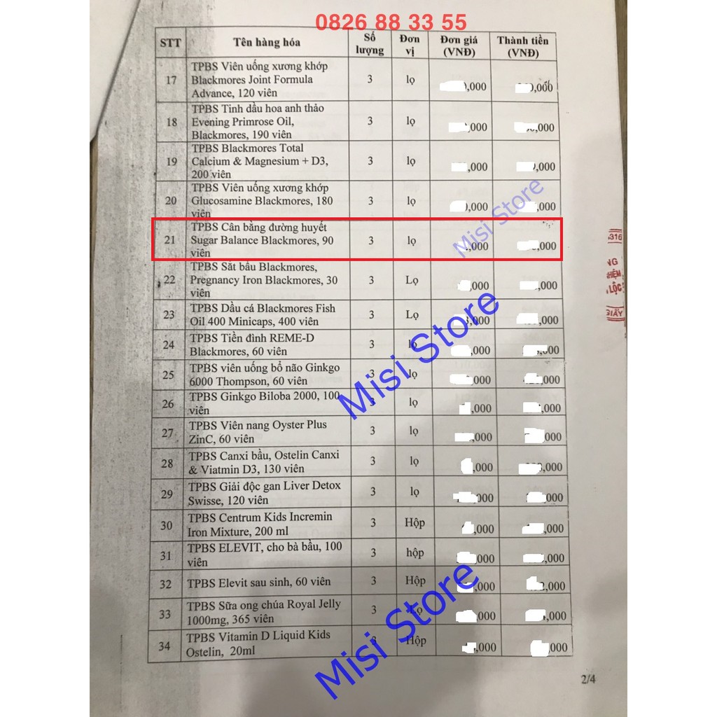 Sugar Balance, viên uống cân bằng đường huyết, lọ 90 viên | Thế Giới Skin Care