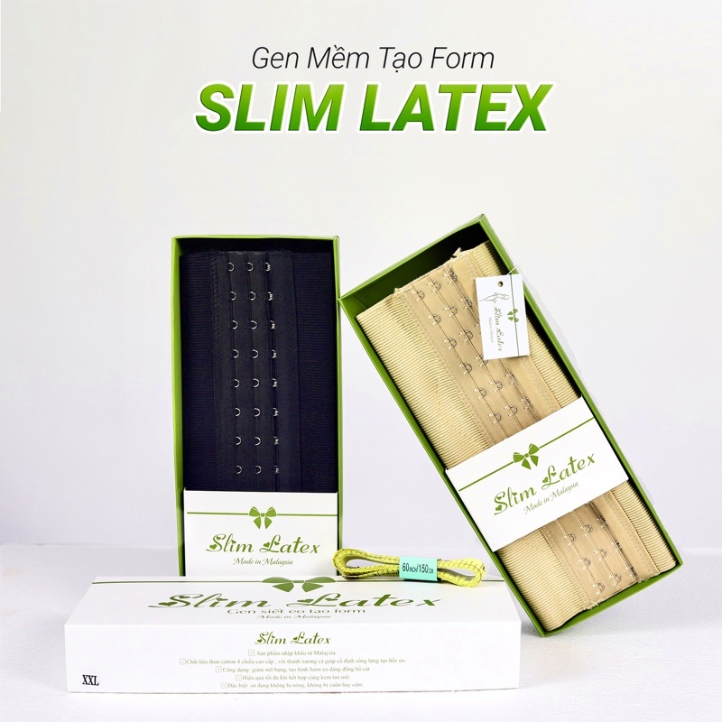 Gen siết eo Slim Latex 3-5cm/ tháng