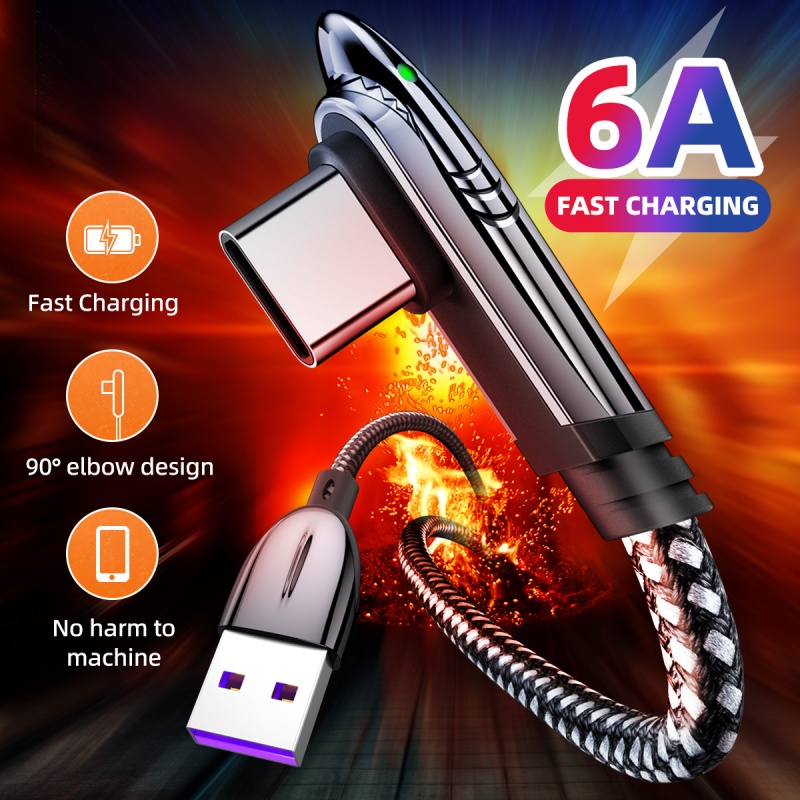 Cáp sạc nhanh HDOORLINK cổng type-c 66W 6A an toàn khi chơi game thích hợp cho Pencil 13 Huawei Xiaomi