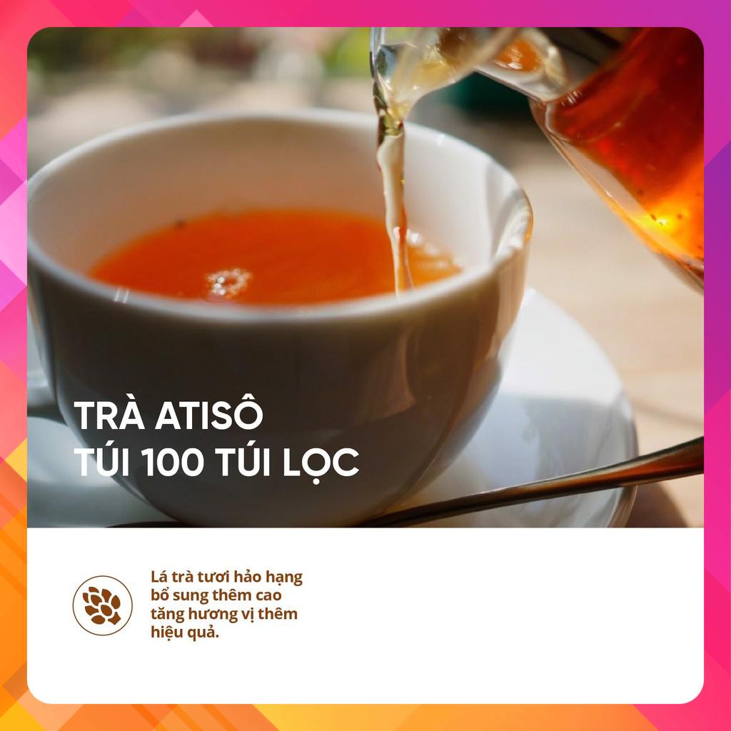 Trà túi lọc Atiso Ladophar gói 100 túi lọc [LOẠI ĐẬM ĐẶC] -SIÊU THỊ SỨC KHỎE VÀ THẢO DƯỢC