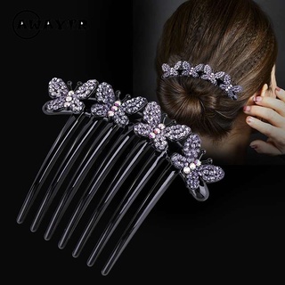 Lược Cài Tóc Hình Hoa Đính Đá Thời Trang Cho Nữ