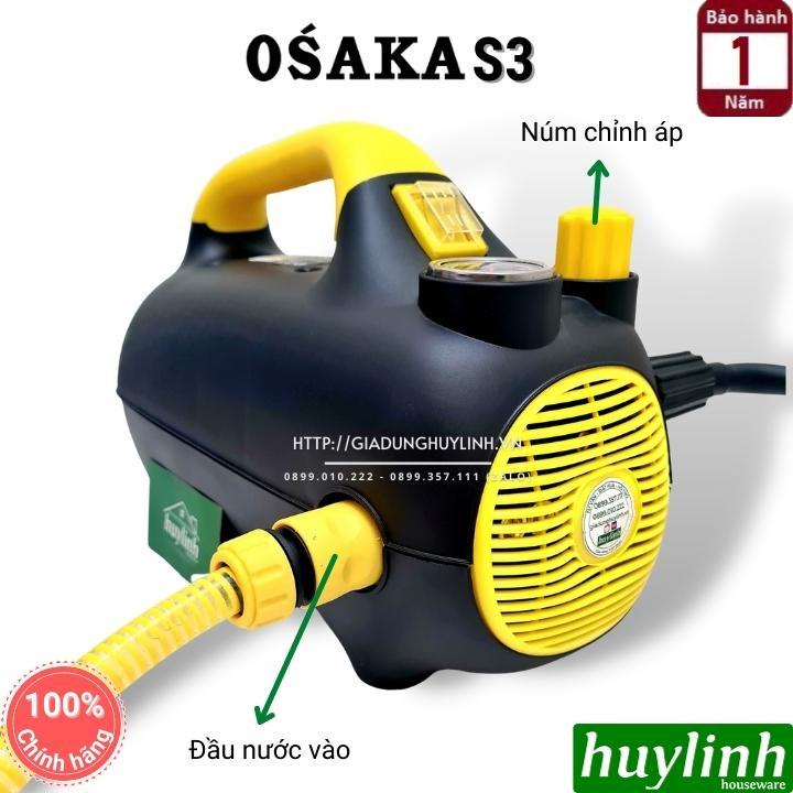 Máy xịt rửa xe chỉnh áp Osaka S3 - 2000W - Tặng béc rửa máy lạnh