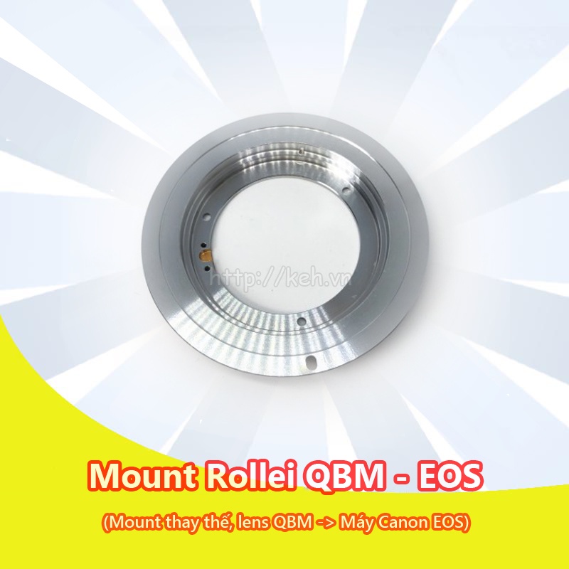 QBM-EOS Mount adapter chuyển ngàm cho lens Rollei QBM sang body Canon EOS