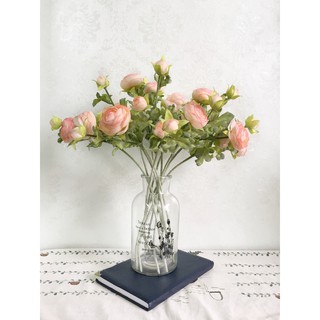 Lọ cắm hoa bằng thủy tinh phong cách vintage  LH035-2