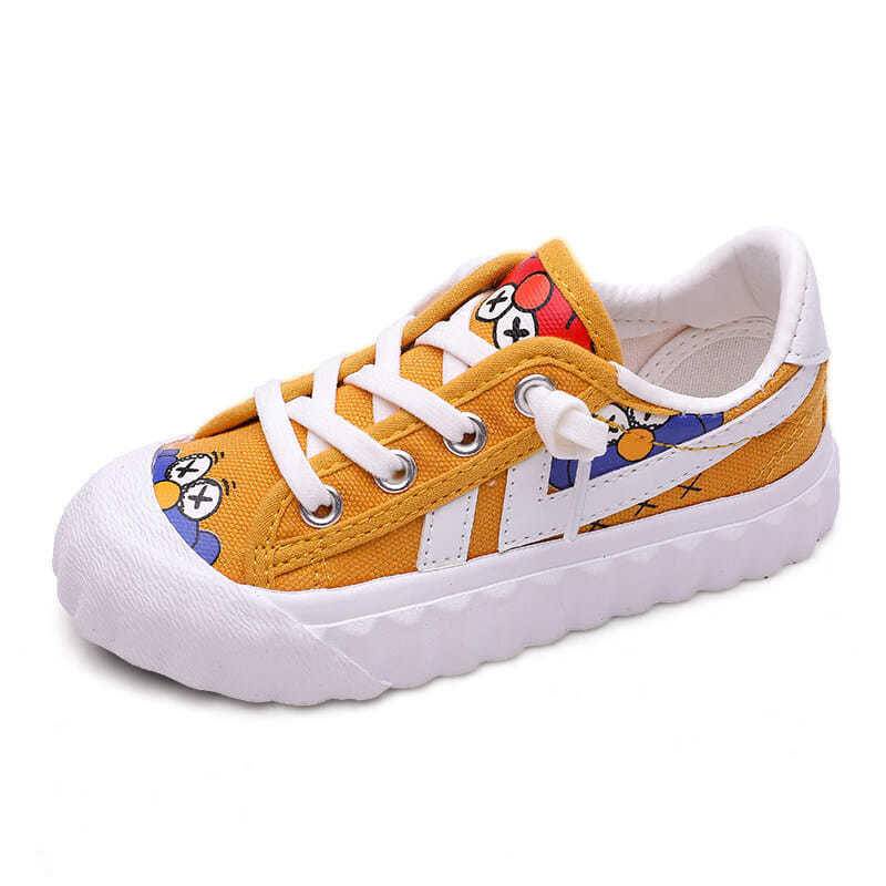 Giày Thể Thao Vải Canvas Đế Mềm Thoáng Khí Thoải Mái In Hình Sesame Street 5 Cho Bé