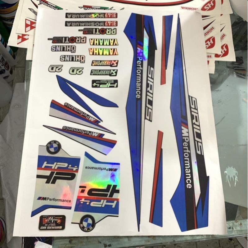 Tem Chế Sirius BMW Loại 7 Màu Chống Phai 09183 Cao Cấp