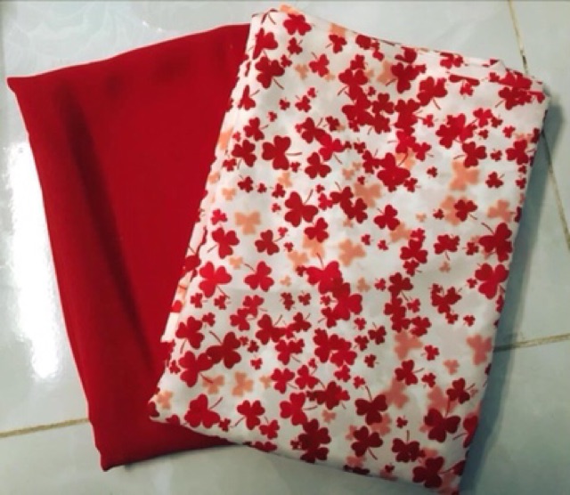 Vải áo dài hoa nhí