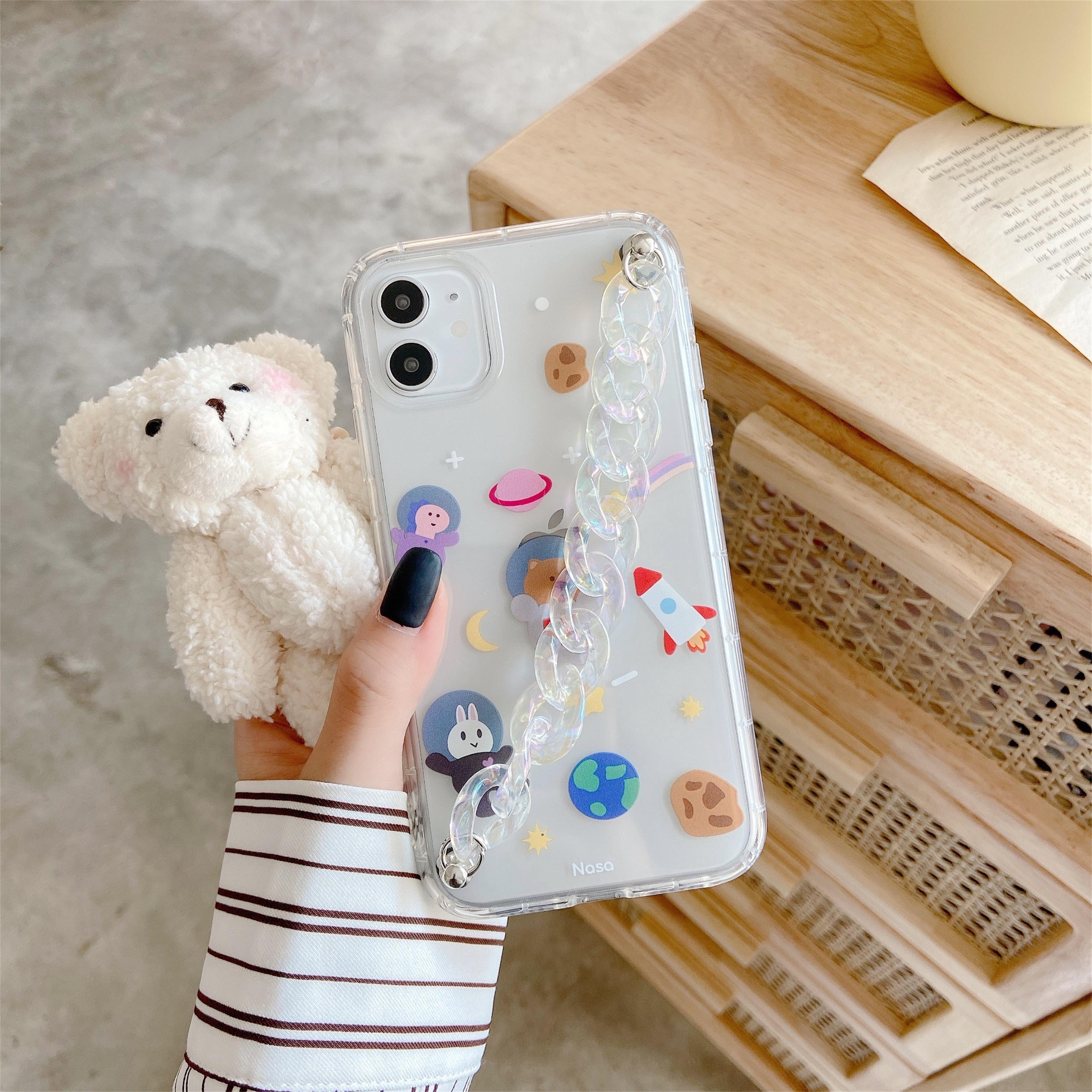 【9.9 Big Promotion Carnival】Plush Small Cherry Bracelet Phone Case for IPhone 7 8 7p 8p X Xr Xs Xsmax 11 11pro 11promax | BigBuy360 - bigbuy360.vn