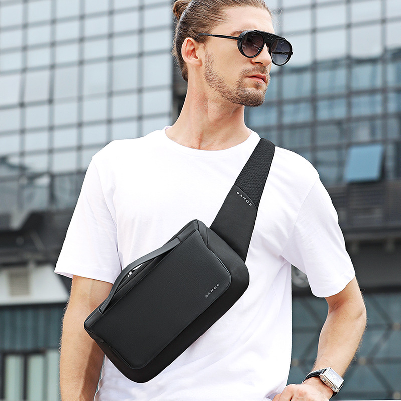 Bange Men's Chest Bag Waterproof Waist Bag Messenger Portable Bag