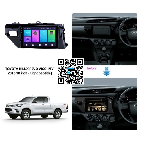 Màn hình android cho Hilux 2017-2019 JACK ZIN + 4G HỔ  TRỢ LẮP ĐĂT