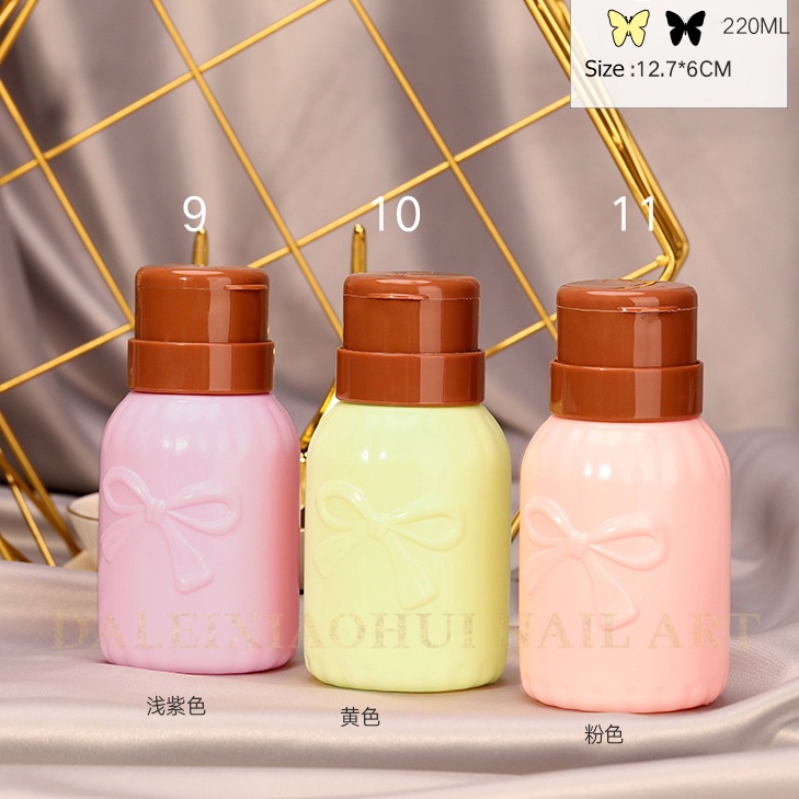 Lọ Đựng Dung Dịch Tẩy Sơn Móng Tay Dễ Thương 220ML