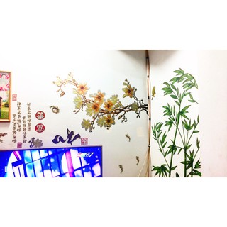 decal dán tường hoa mai
