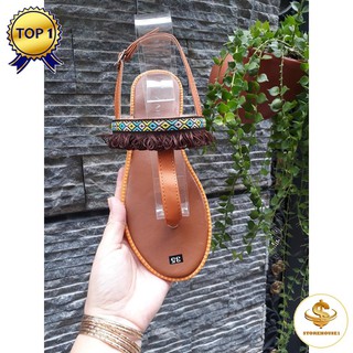 Dép Sandal Thổ Cẩm Tua Rua Xỏ Ngón Dễ Dàng Phối Đồ [VNXK]