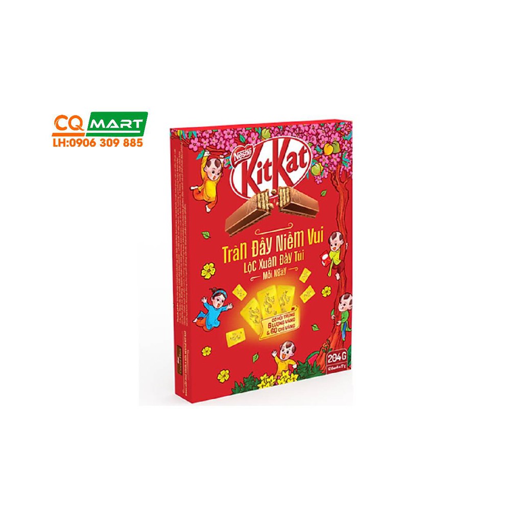 Chocolate Kitkat Hộp 12 Thanh *17gr (204gr)