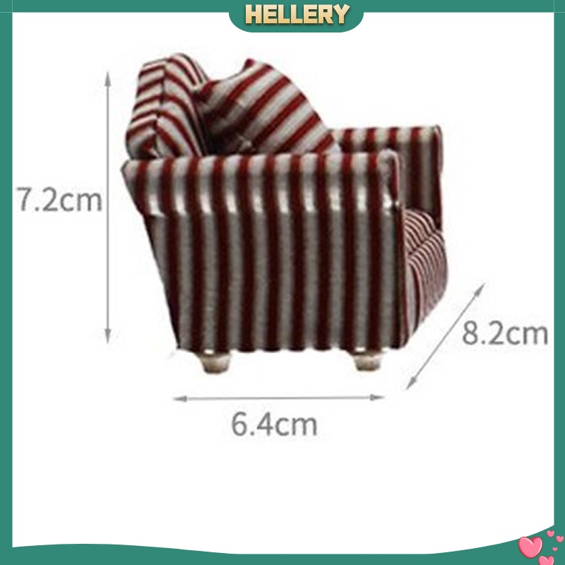 Mô Hình Ghế Sofa Tỉ Lệ 1: 12 Trang Trí Nhà Búp Bê