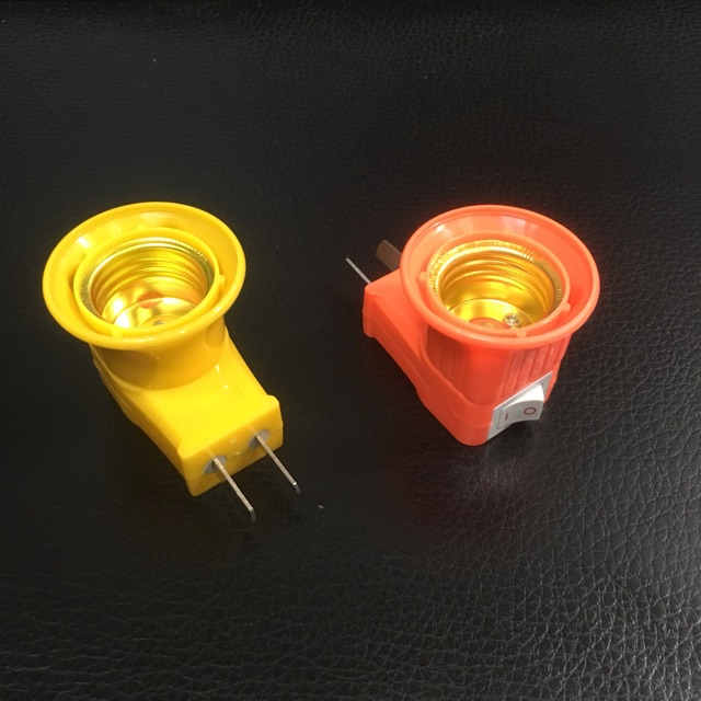 Đui chui đèn phích cắm có công tắc E27