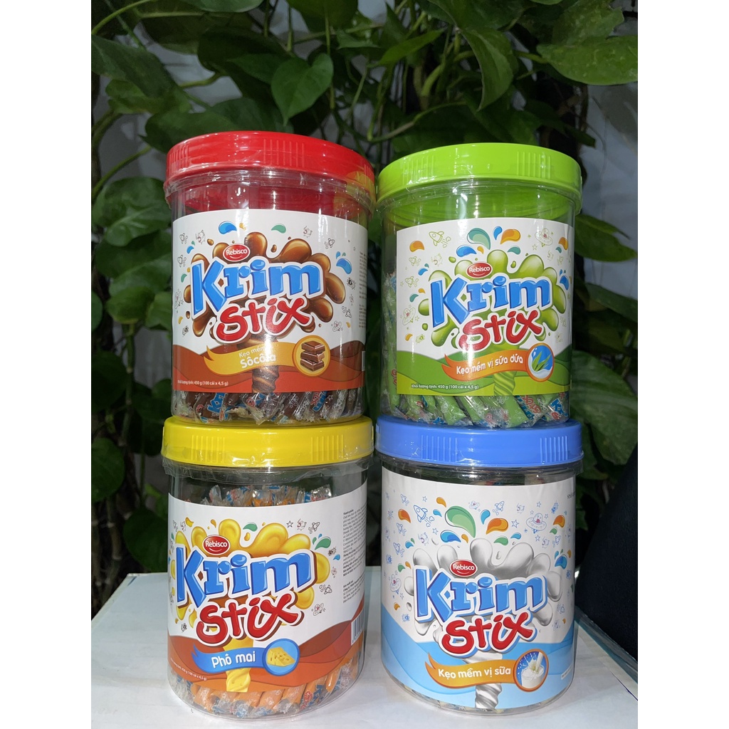 Kẹo Mềm Krim Stix Vị Sôcôla Chocolate (Hộp 100 cái x 4.5g)