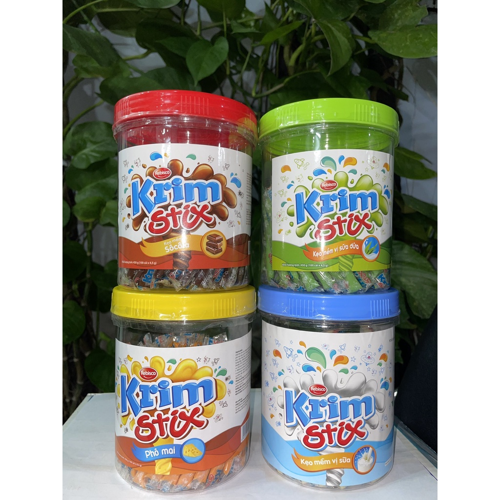 Kẹo Mềm Krim Stix Vị Phô Mai (Hộp 100 cái x 4.5g)