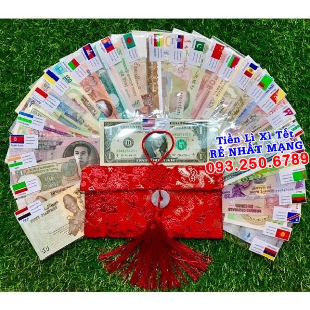 BỘ TIỀN 52 TỜ 28 QUỐC GIA KÈM BAO GẤM (TN) - Quà Tết 2022