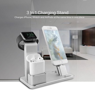 Giảm giá!4in1 Charging Dock Station Stand Charger Holder for Apple Watch/AirPods/iPhone