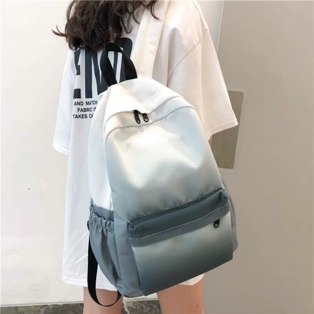 (Order) Balo Ulzzang pha màu độc đáo Balo thời trang đi học 2020
