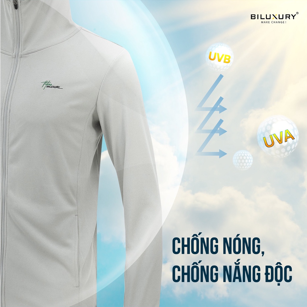 Áo khoác chống nắng Biluxury MỘT LỚP mềm mại co giãn chống nắng UV nhẹ bền tản nhiệt tốt 6ACNB001