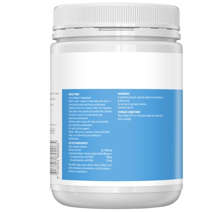 Dầu cá Healthy Care Úc bổ sung Omega 3 giúp sáng mắt, hỗ trợ tim mạch, trí não hộp 400 viên - QT045