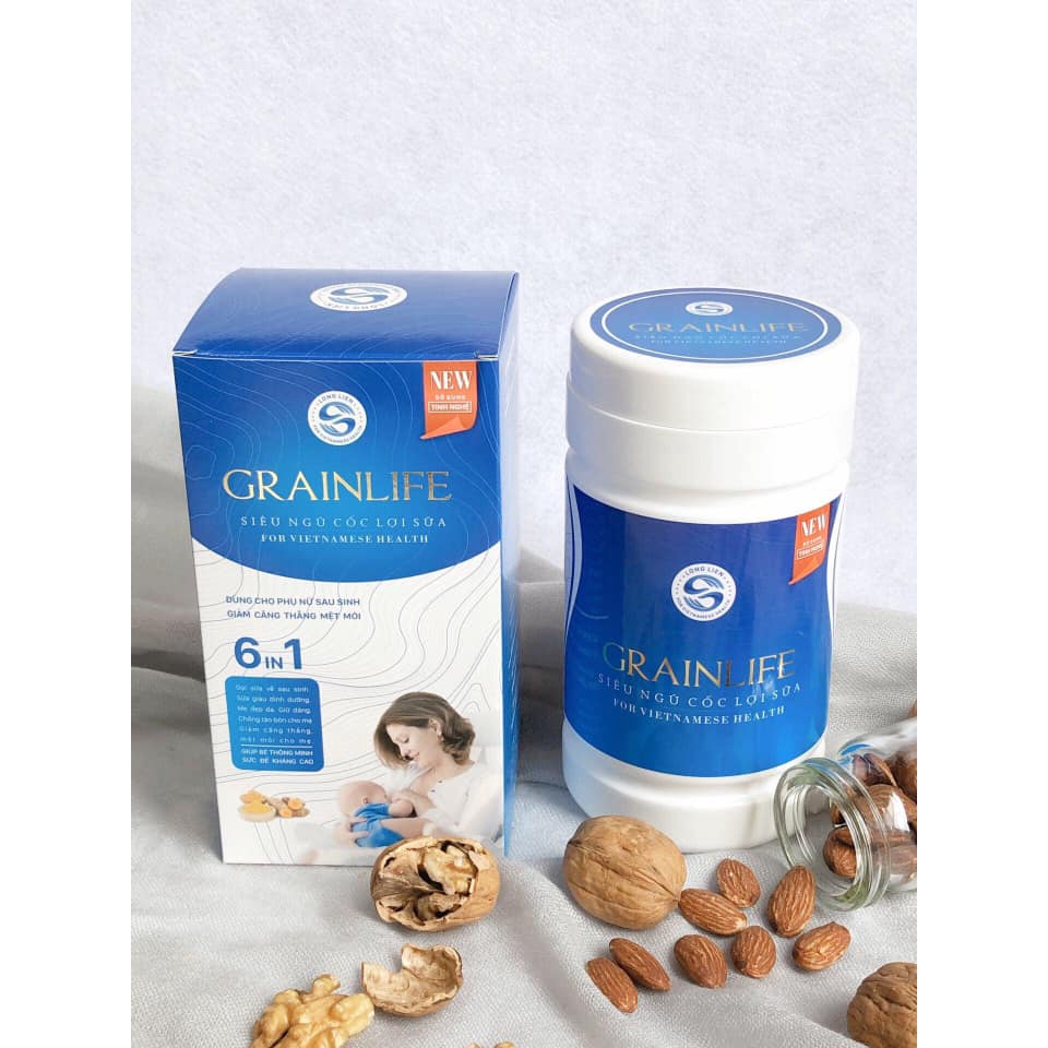 Ngũ Cốc Organic Siêu Lợi Sữa 6in1 Grainlife 500g