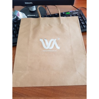 Túi giấy Kraft "www.whiteant.vn"