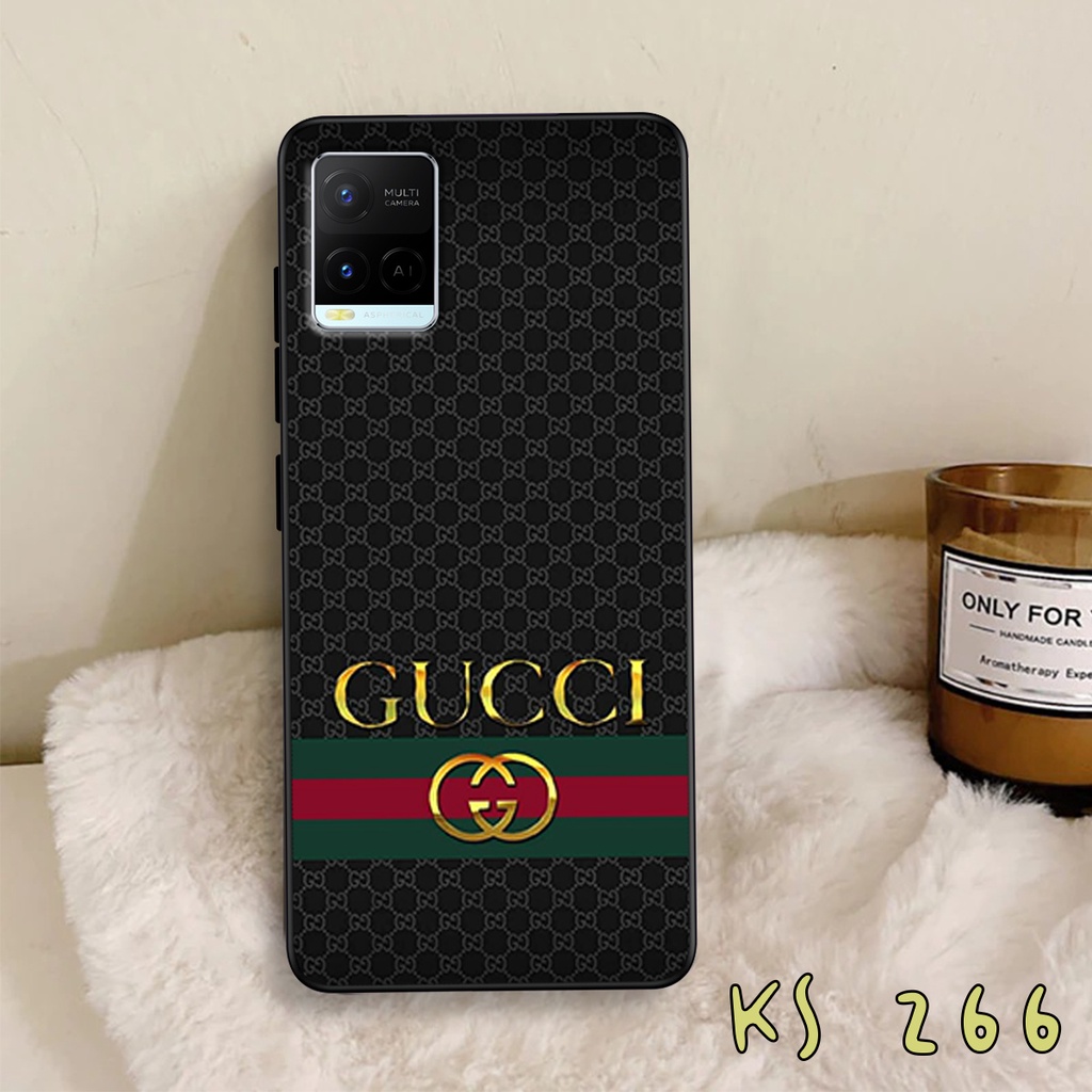 Ốp lưng Vivo Y21 - Vivo Y21s - Vivo Y33s - Ốp in hình GÜÇÇÏ - lưng nhám viền TPU cao cấp