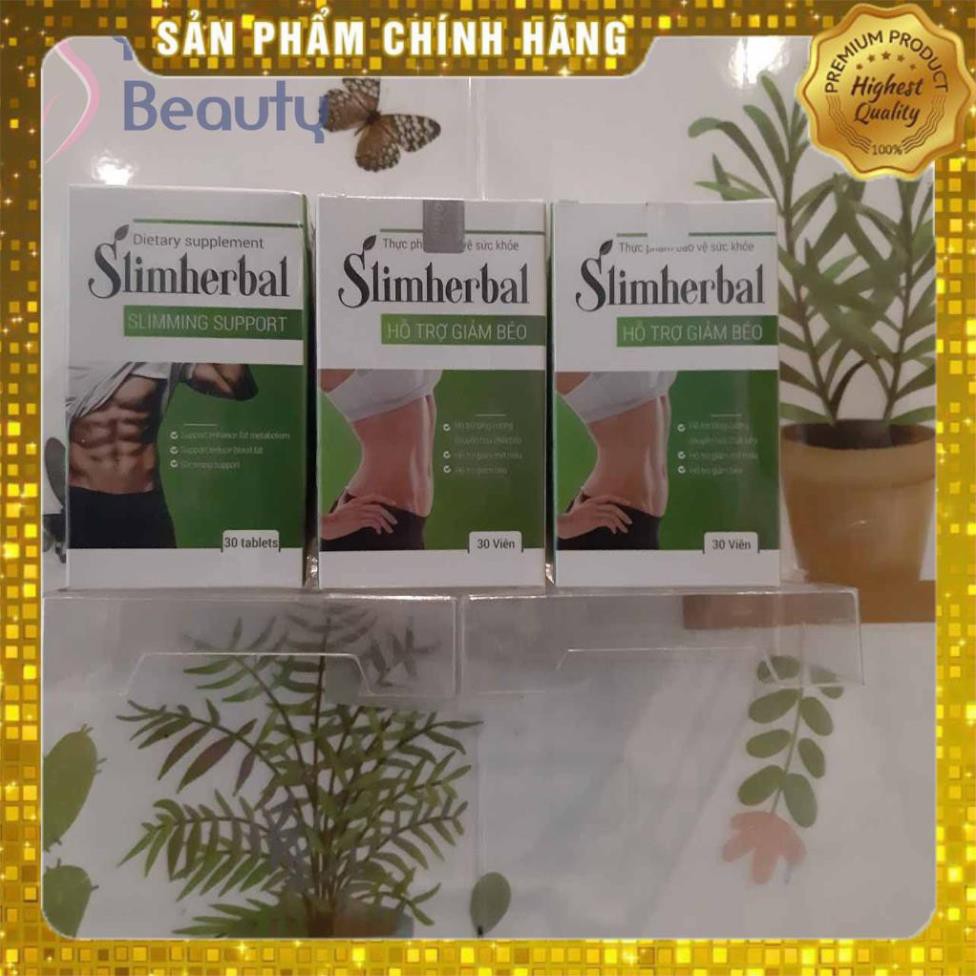 VIÊN UỐNG GIẢM CÂN SLIM HERBAL - Giảm Cân An Toàn Hiệu Quả Không Gây Mất Nước Mệt Mỏi - CHÍNH HÃNG HỘP 30 VIÊN