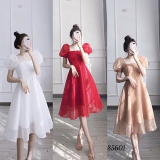 ĐẦM VOAN MỸ ,TAY PHỒNG KIỂU DÁNG CÔNG CHÚA BAO XINH