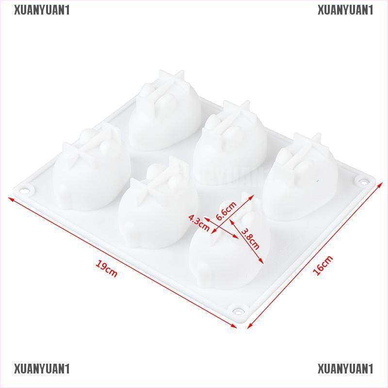 [XUANYUAN1] Khuôn Silicone Làm Bánh Hình Thỏ 3D
