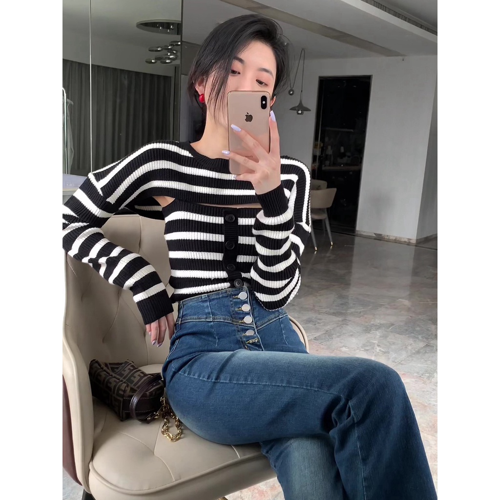 NRVP Áo Sweater Dài Tay Phong Cách Hàn Quốc Sành Điệu Dành Cho Nữ