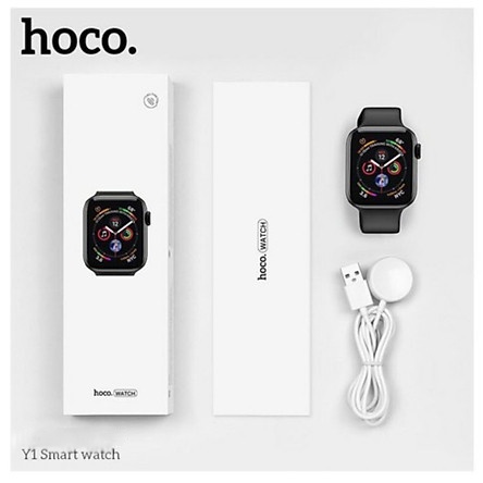 Đồng hồ thông minh Hoco Smart Watch  Y1 kết nối Bluetooth hỗ trợ nghe gọi, theo dõi sức khỏe, thể thao...