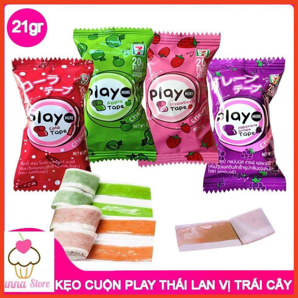 ( Nguyengiahan ) ( CC2016 ) Kẹo Cuộn Play dạng gói 21g - Thái Lan