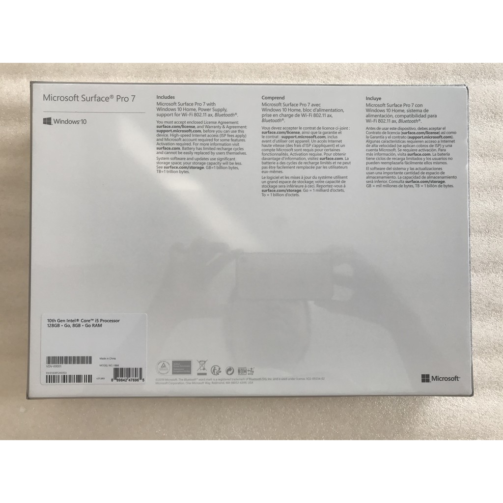 Microsoft Surface Pro 7 I5/8G/128Gb - Mới 100% nguyên seal | BigBuy360 - bigbuy360.vn