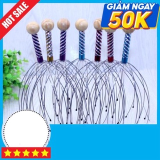 Cây massage đầu vật lý giúp thư giãn thiết kế tiện dụng
