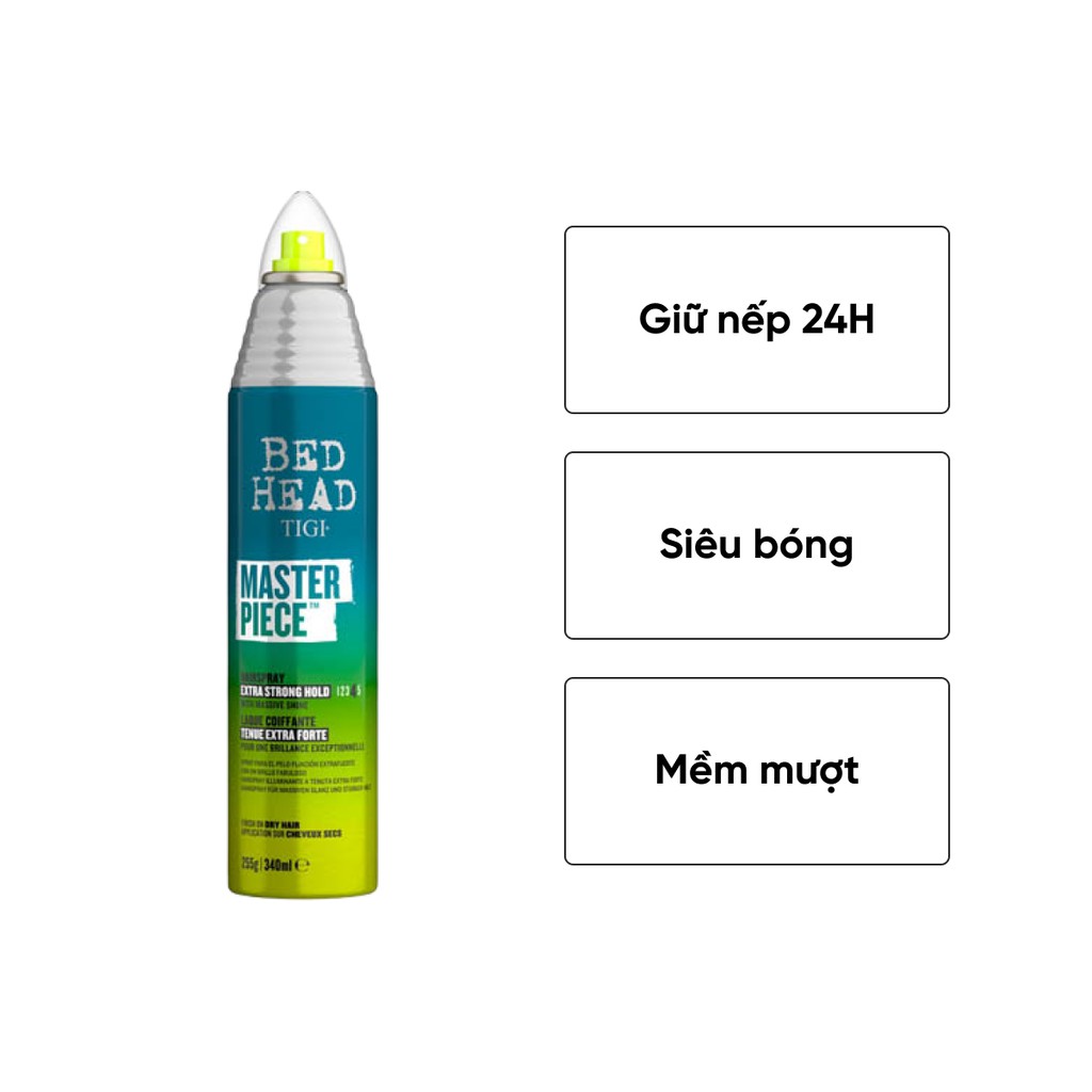 GÔM XỊT GIỮ NẾP SIÊU BÓNG - TIGI MASTERPIECE 340ml
