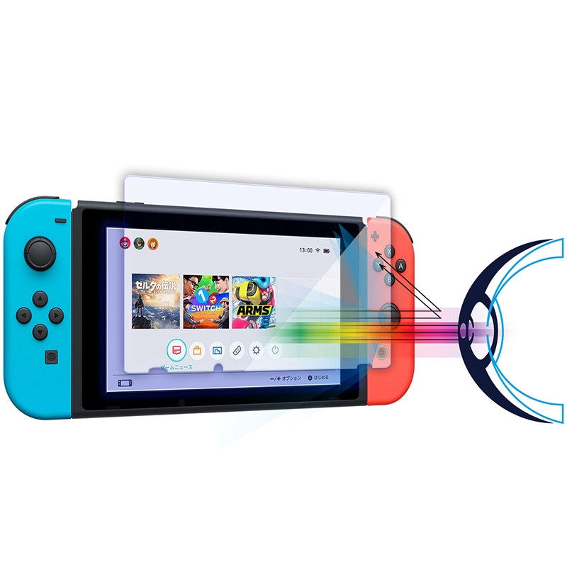 Miếng dán màn hình Suntaiho độ cứng 9H chống ánh sáng xanh - tím bảo vệ mắt cho Nintendo Switch Lite NS