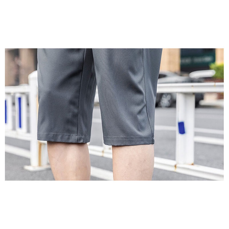 Quần Short Thể Thao Ống Rộng Màu Sắc Trơn Nhanh Khô Có Túi Khóa Kéo Thời Trang Mùa Hè Dành Cho Nam