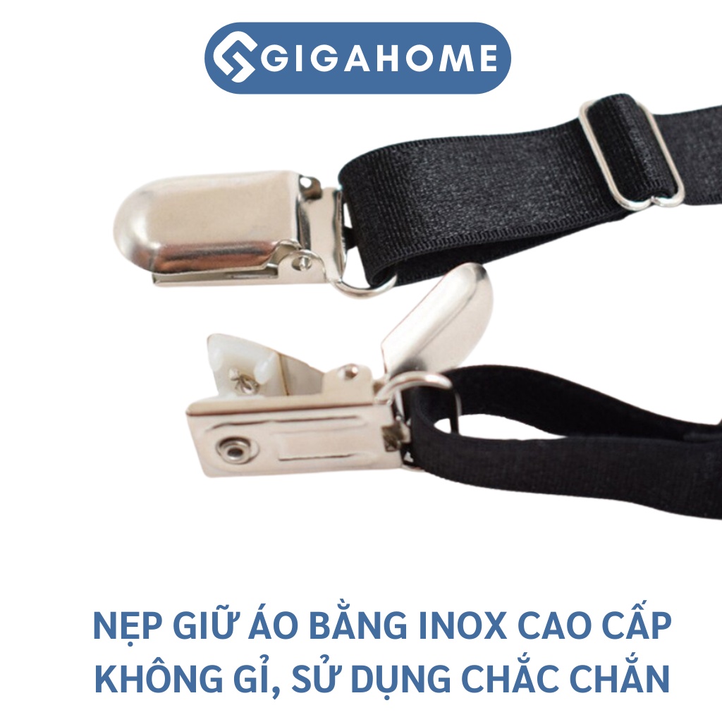 Đai Giữ Cố Định Dáng Áo Sơ Mi GIGAHOME Mặt Inox, Thoải Mái Khi Mặc 5436