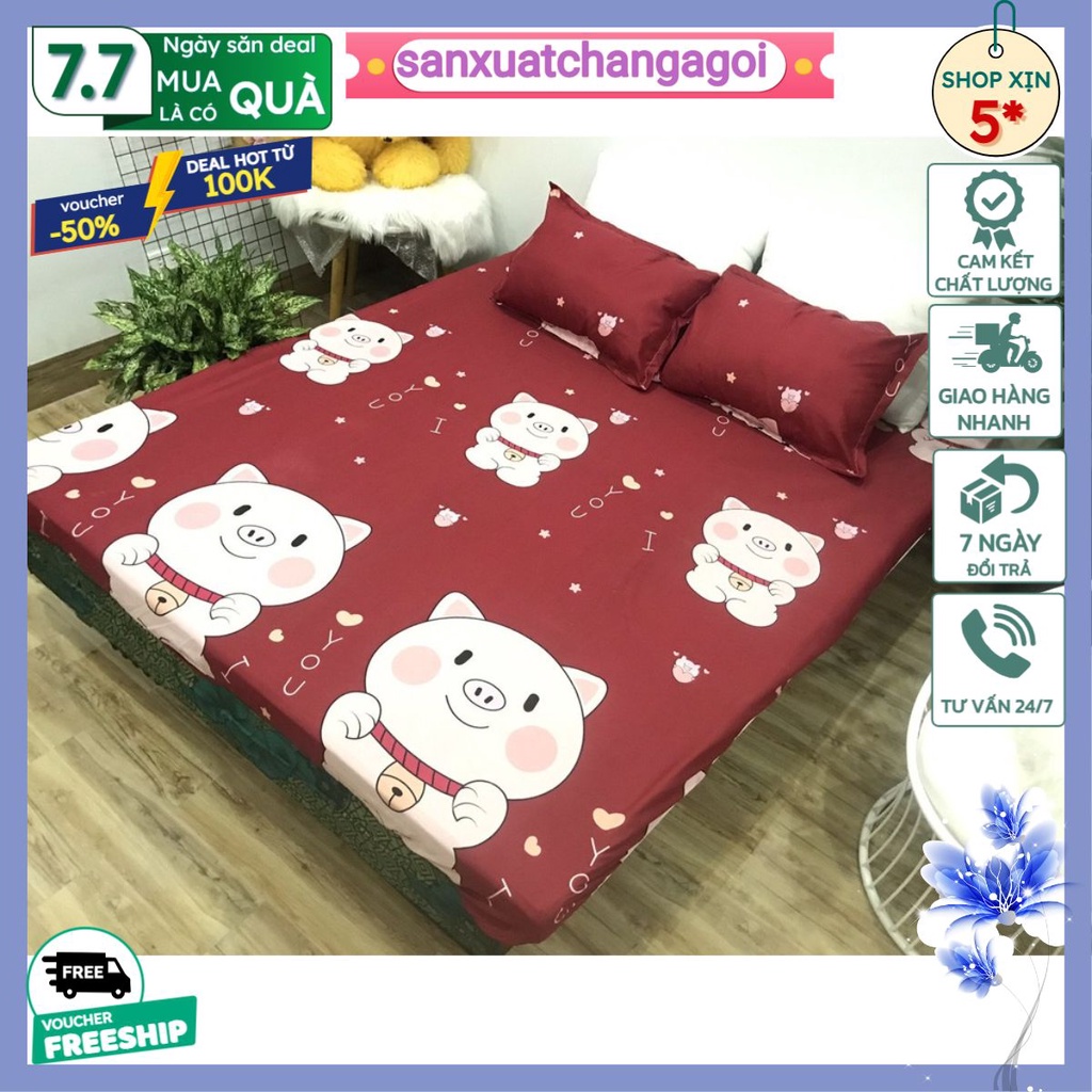 ga trải gường,ga bo chun 1m2 1m4 1m6 1m8 2m2 bọc đệm poly