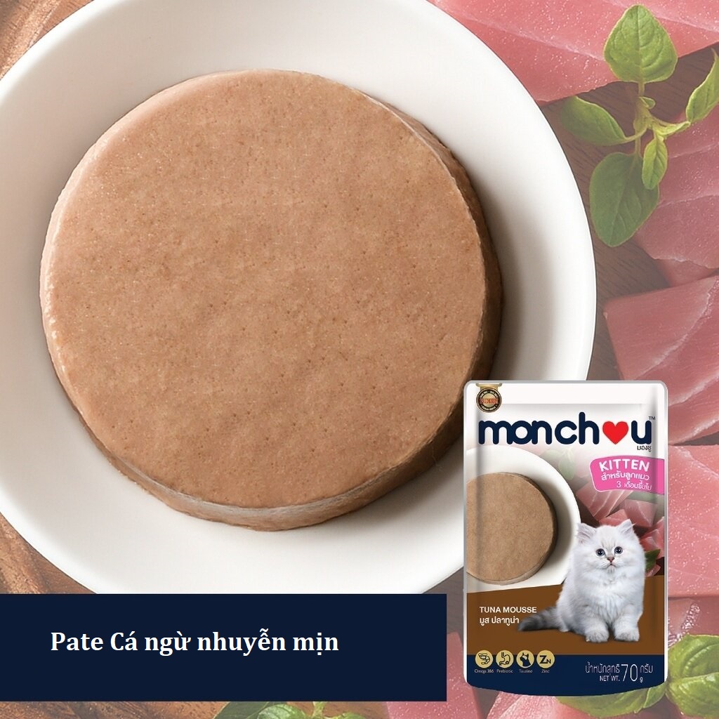 Thức ăn gói Monchou 70g cho mèo