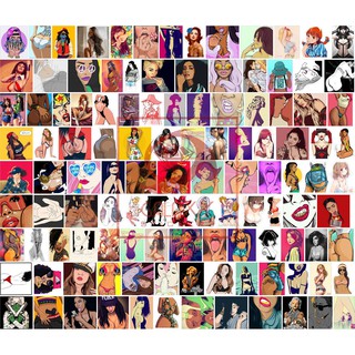 Stickers không thấm nước combo Set Sexy Girl